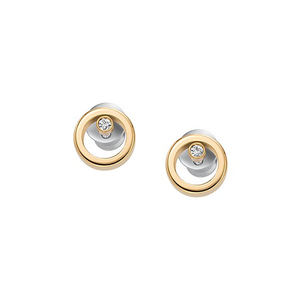 SKAGEN DENMARK JEWELS JEWELRY Mod. SKJB1008710 gold and silver earrings