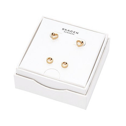 SKAGEN DENMARK JEWELS JEWELRY Mod. SKJB1008710 gold earrings set in white gift box