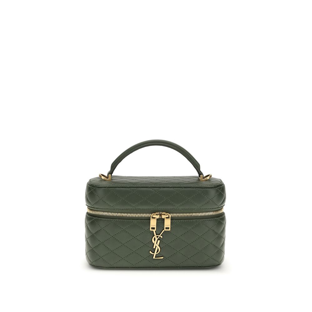 Saint Laurent Green The Vanity Gaby leather Handbag
