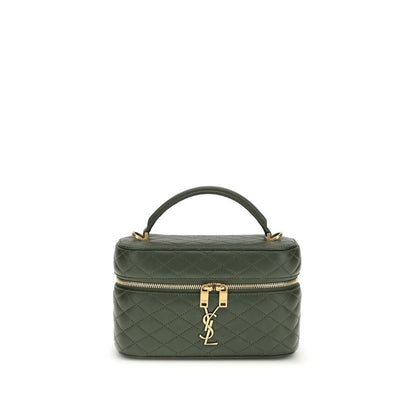 Saint Laurent Green The Vanity Gaby leather Handbag