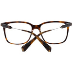 Sandro Brown Men Glasses Frame, plastic trapezium full-rim, 50-10-145 dimensions, stylish brown eyewear for men with demo lenses.