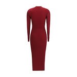 Self-Portrait Ribbed midi Dress