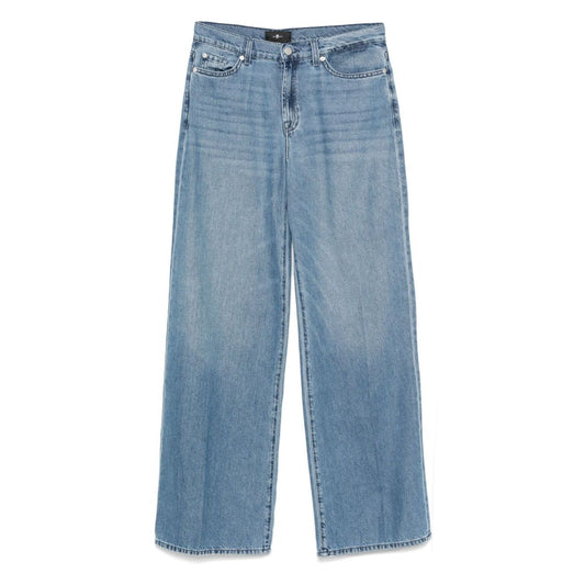 Seven Jeans Blue Lotta wide-leg light denim