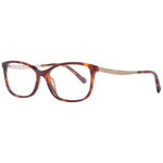 Swarovski Brown Women Glasses Frame in full-rim plastic, size 54-15-140, rectangle style with branded case included.