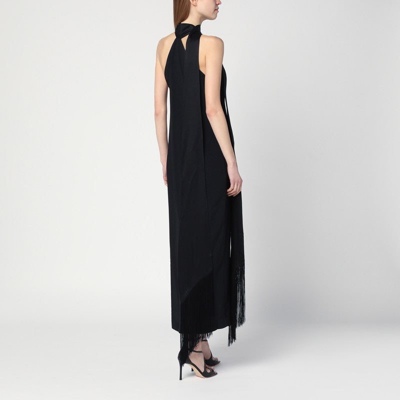 Taller Marmo Black dress in crêpe cady with scarf TMSS2590PL/R_TALLE-133_102