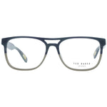 Ted Baker Green Men Glasses Frame, full-rim plastic aviator style with demo lenses and spring hinge, green frame, size 56-16-145.