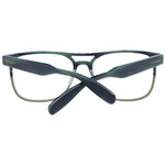Ted Baker Green Men Glasses Frame in full-rim plastic style, aviator design, lens size 56mm, with branded case, green color.