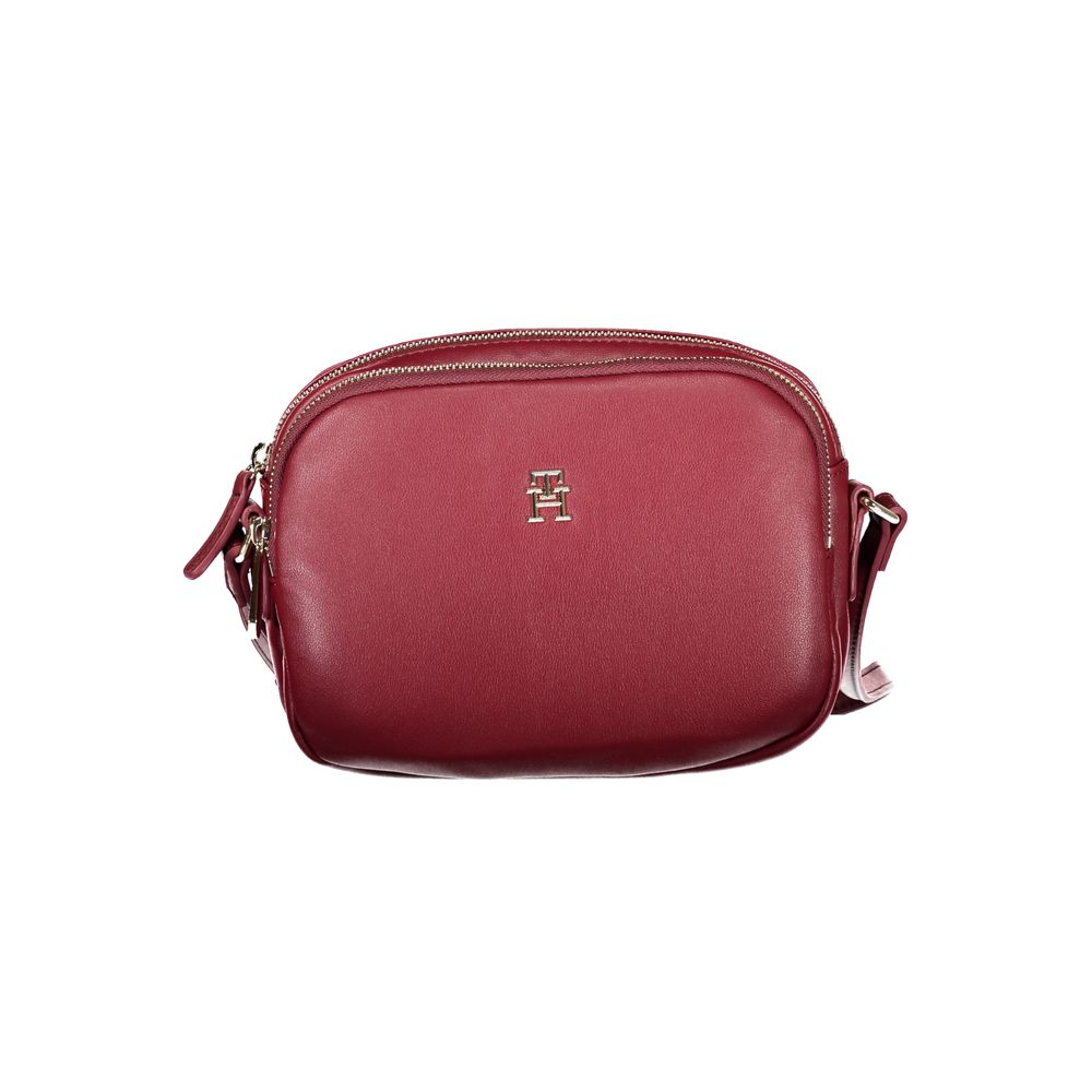 Front view with bag zipped and handles upright.