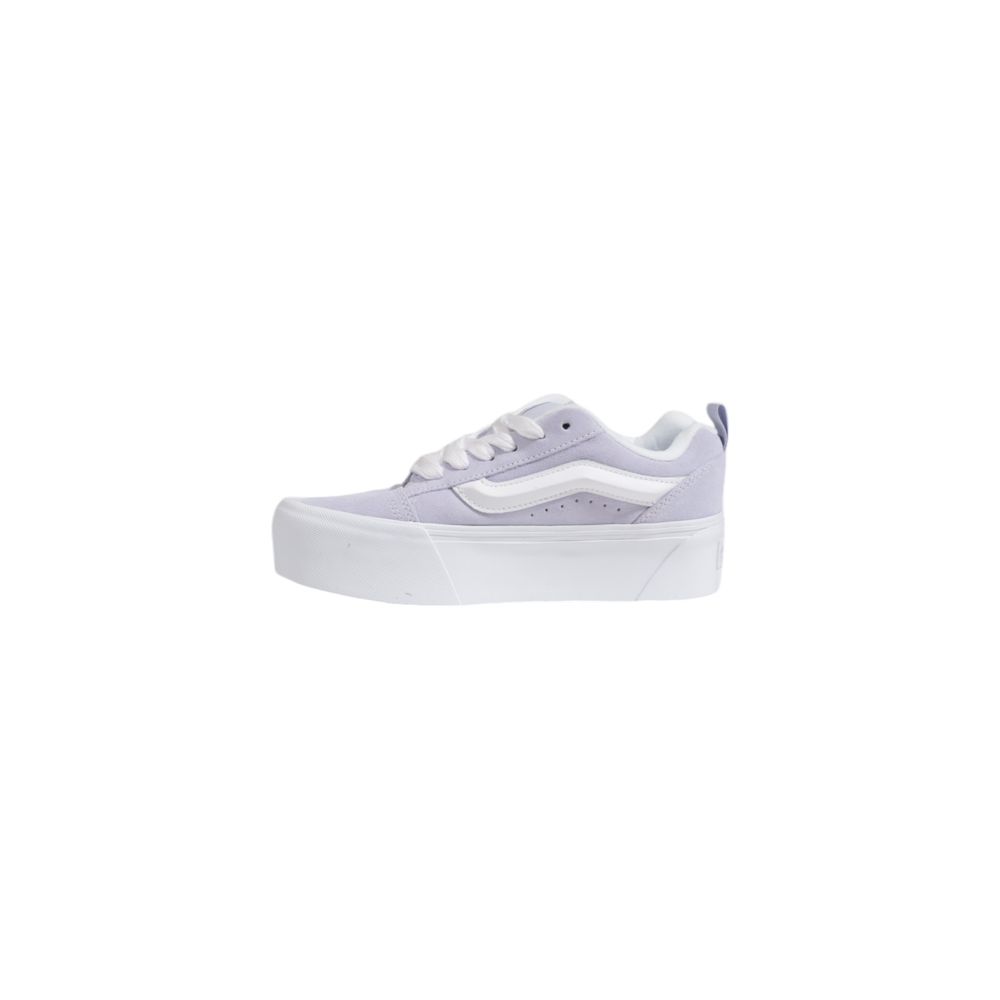 Vans Purple Suede Leather Sneaker with flat sole and iconic design for style and comfort.