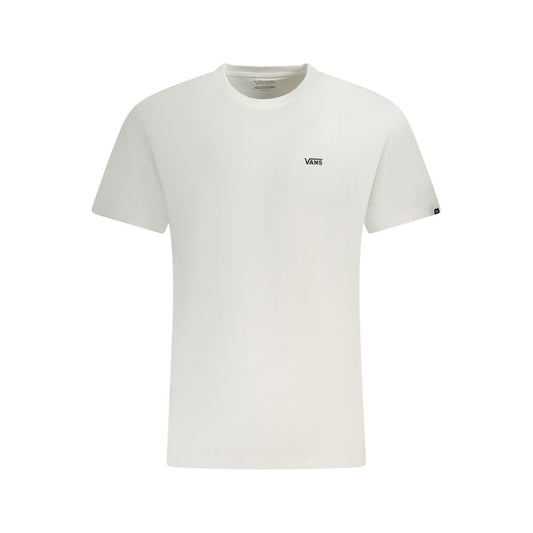 Vans White Cotton T-Shirt with short sleeves, classic fit, crew neck, and printed logo.