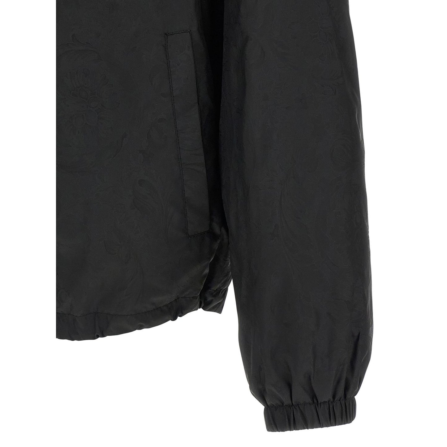 Versace Black Nylon Shell Jacket