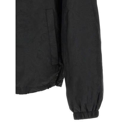 Versace Black Nylon Shell Jacket